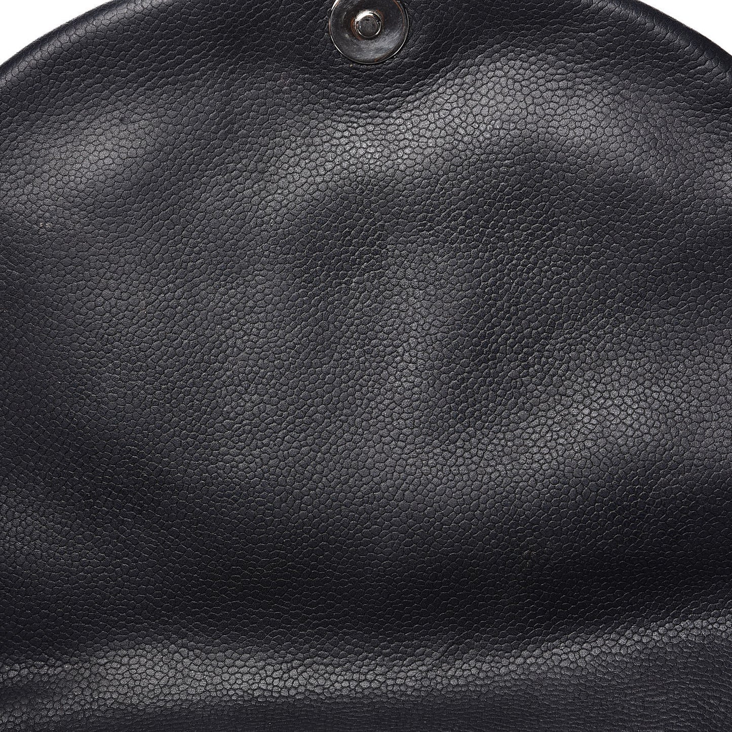 Caviar Half Moon Large Flap Black