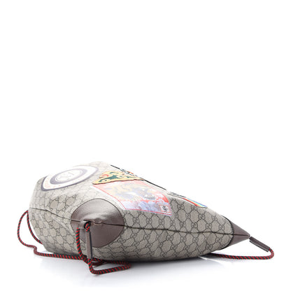 Gucci Soft GG Supreme Monogram Courrier Drawstring Backpack 4 of 9