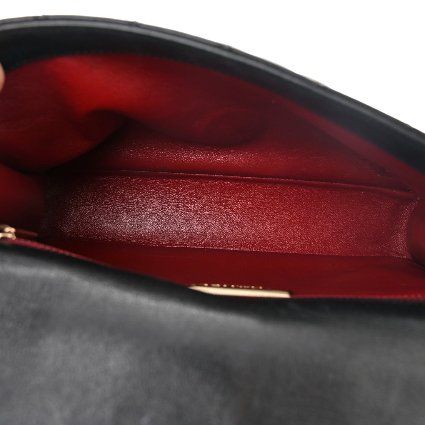 Lambskin Quilted Medium Westminster Pearl Flap Black