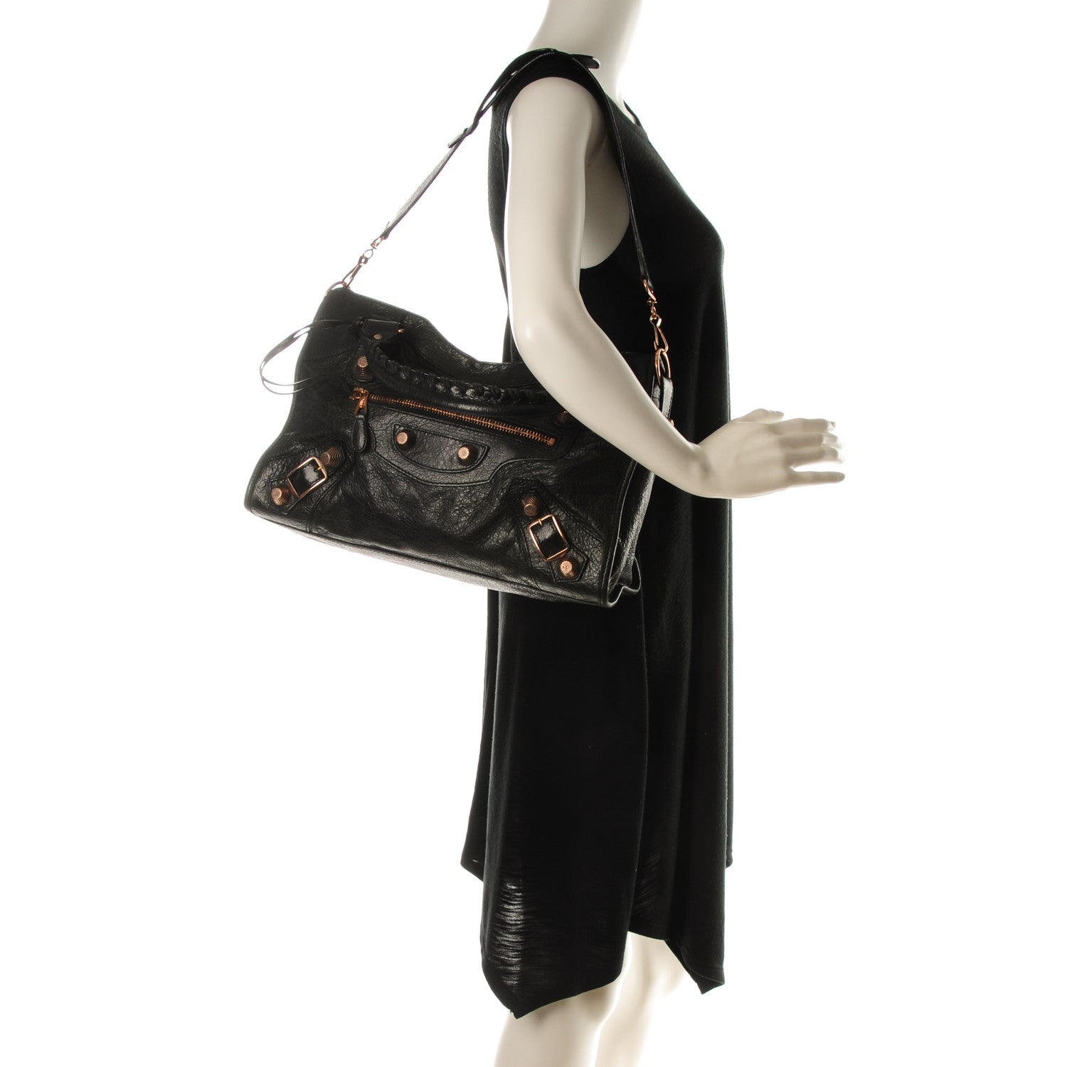 Balenciaga Agneau Giant 21 Rose Gold Hardware City Black 2 of 8