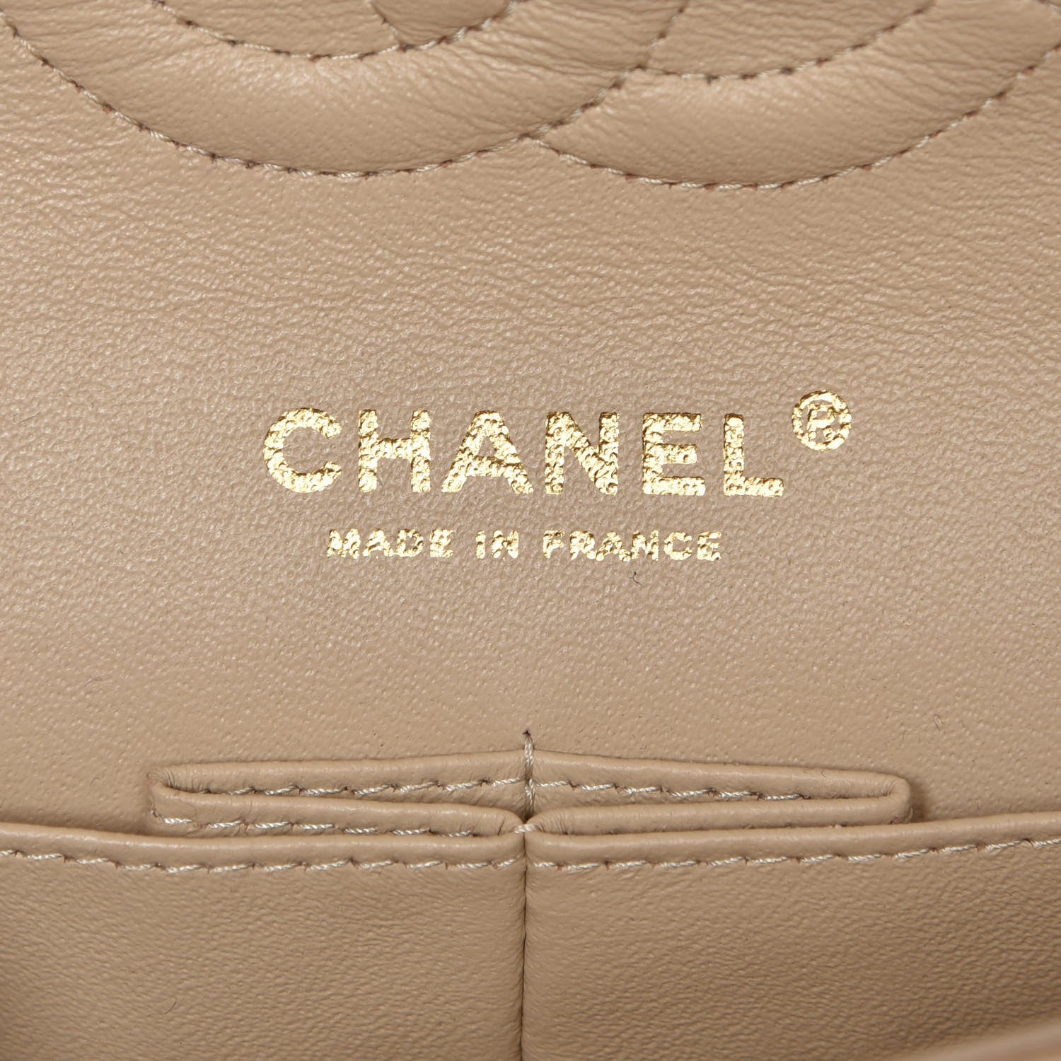 Chanel Caviar Quilted Medium Double Flap Beige Clair 6 of 8