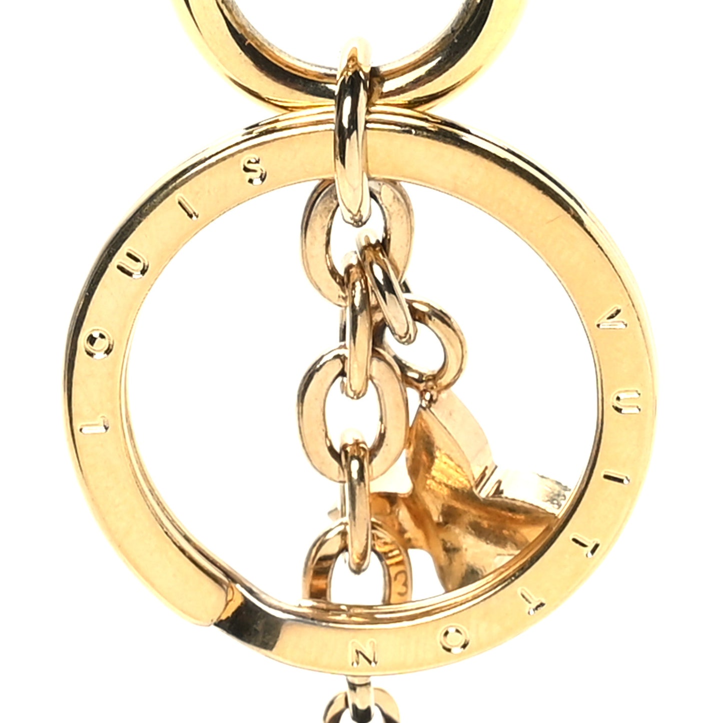 Monogram Blooming Flowers BB Bag Charm Key Holder Pink