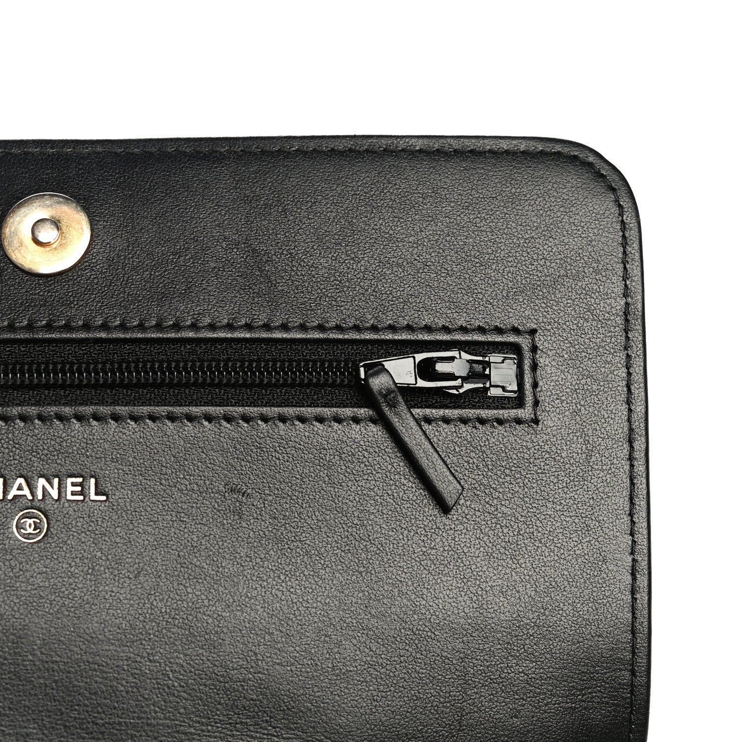 Chanel Caviar Quilted Boy Wallet On Chain WOC Black 11 of 14