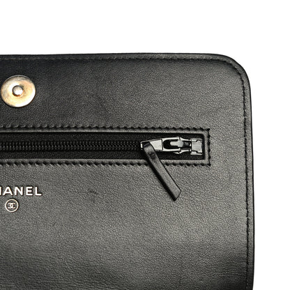 Chanel Caviar Quilted Boy Wallet On Chain WOC Black 11 of 14