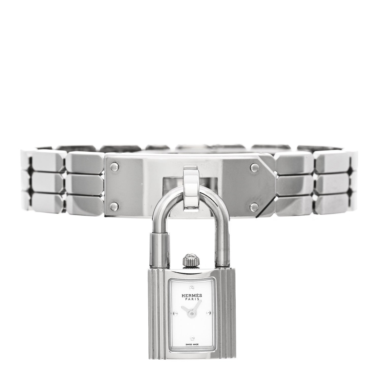Hermes Stainless Steel 16mm Kelly Quartz Watch 2 of 5