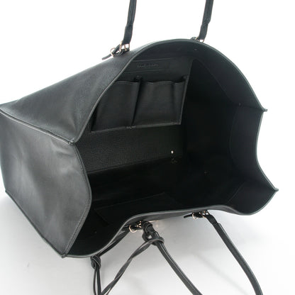 Balenciaga Grained Calfskin Gold Metallic Edge Hardware Papier A4 Tote Black 5 of 7