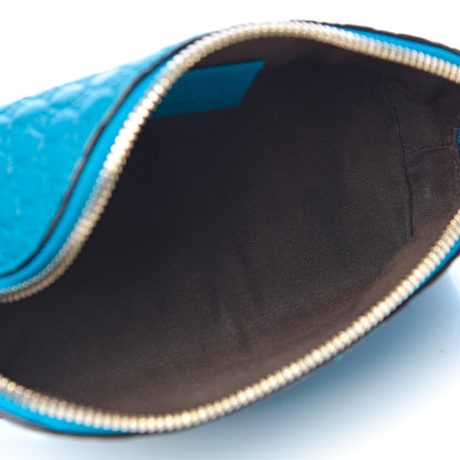 Gucci Soft Microguccissima Pouch Cosmetic Case Deep Cobalt 5 of 8