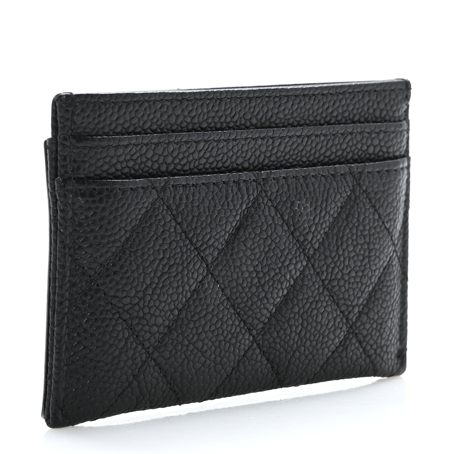 Chanel Caviar Quilted Filigree Card Holder Black 3 of 10
