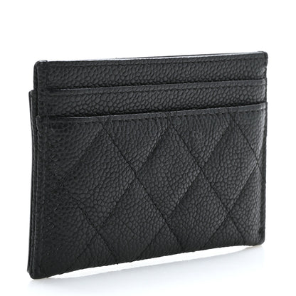 Chanel Caviar Quilted Filigree Card Holder Black 3 of 10