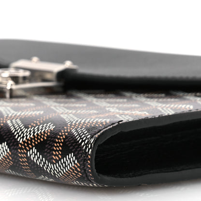 Goyard Goyardine Calfskin Chypre Wallet Pouch Black 11 of 12