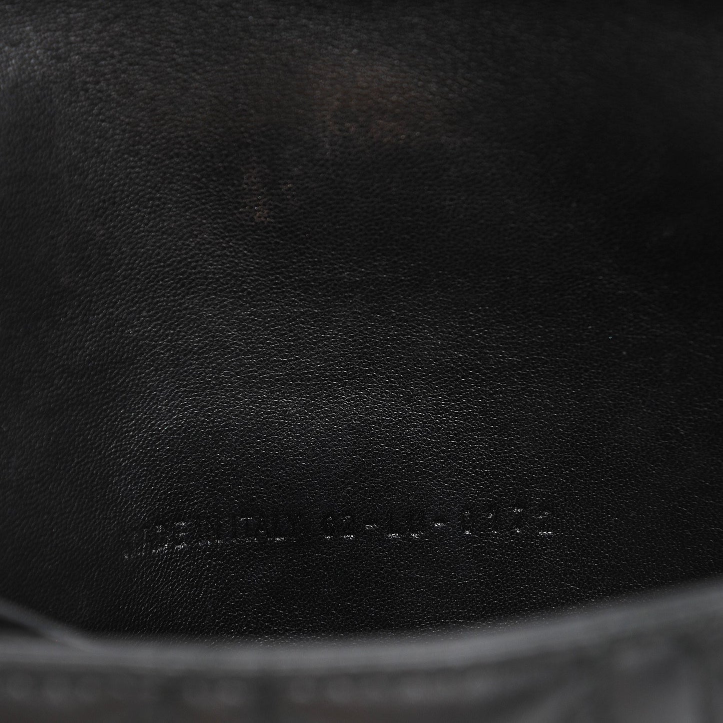 Lambskin Cannage New Lock Pouch Black