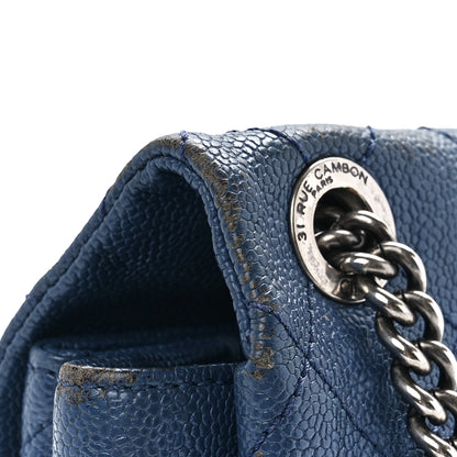 Chanel Caviar Quilted Medium Simply CC Flap Blue 15 of 15