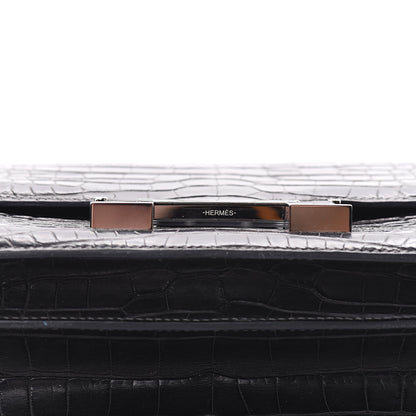 Hermes Matte Alligator Constance 24 Graphite 18 of 24
