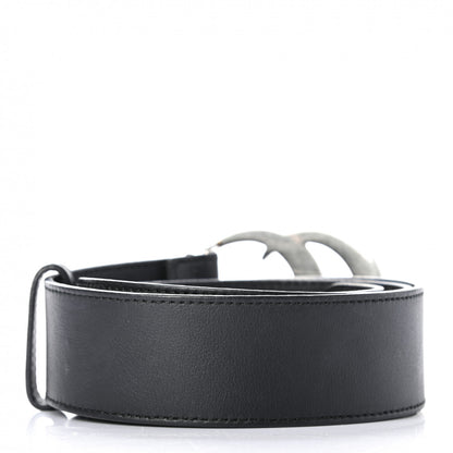 Gucci Moon Calfskin Nickel Double G 40mm Belt 85 34 Black 2 of 5