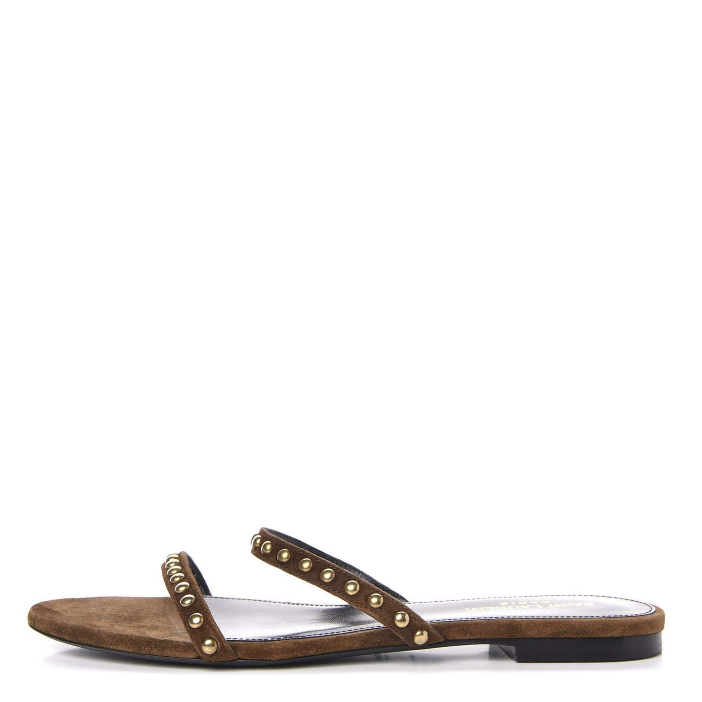 Suede Studded Sandals 40 Brown