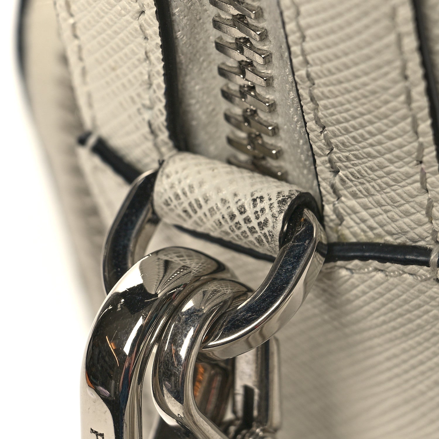 Prada Saffiano Lux Phone Crossbody Pouch White 12 of 12
