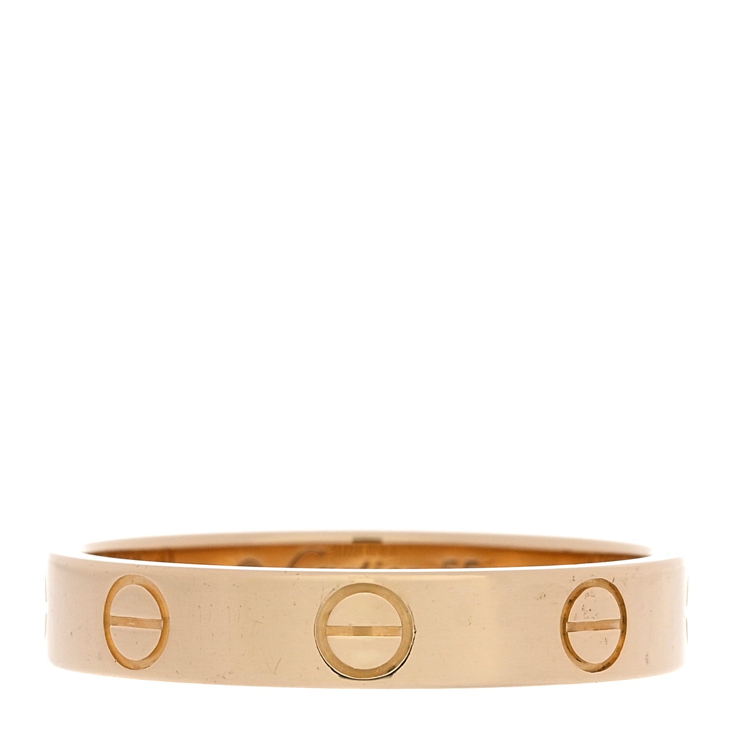 Cartier 18K Yellow Gold 3.5mm LOVE Wedding Band Ring 55 7.25 1 of 5