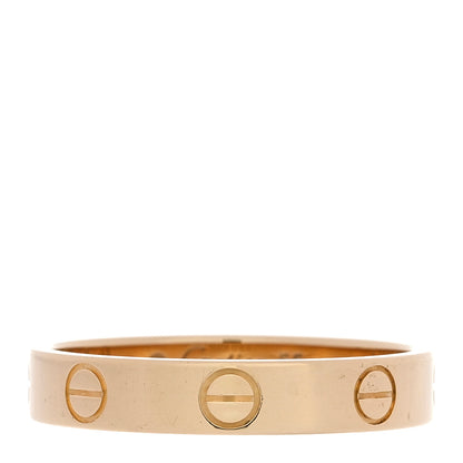 Cartier 18K Yellow Gold 3.5mm LOVE Wedding Band Ring 55 7.25 1 of 5