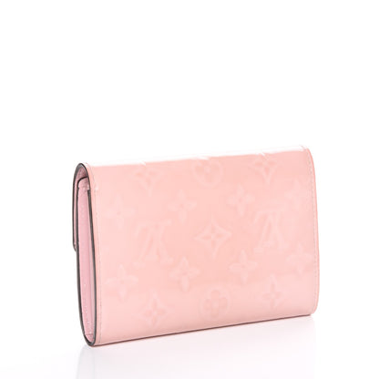 Louis Vuitton Vernis Sarah Compact Wallet Rose Ballerine 3 of 8