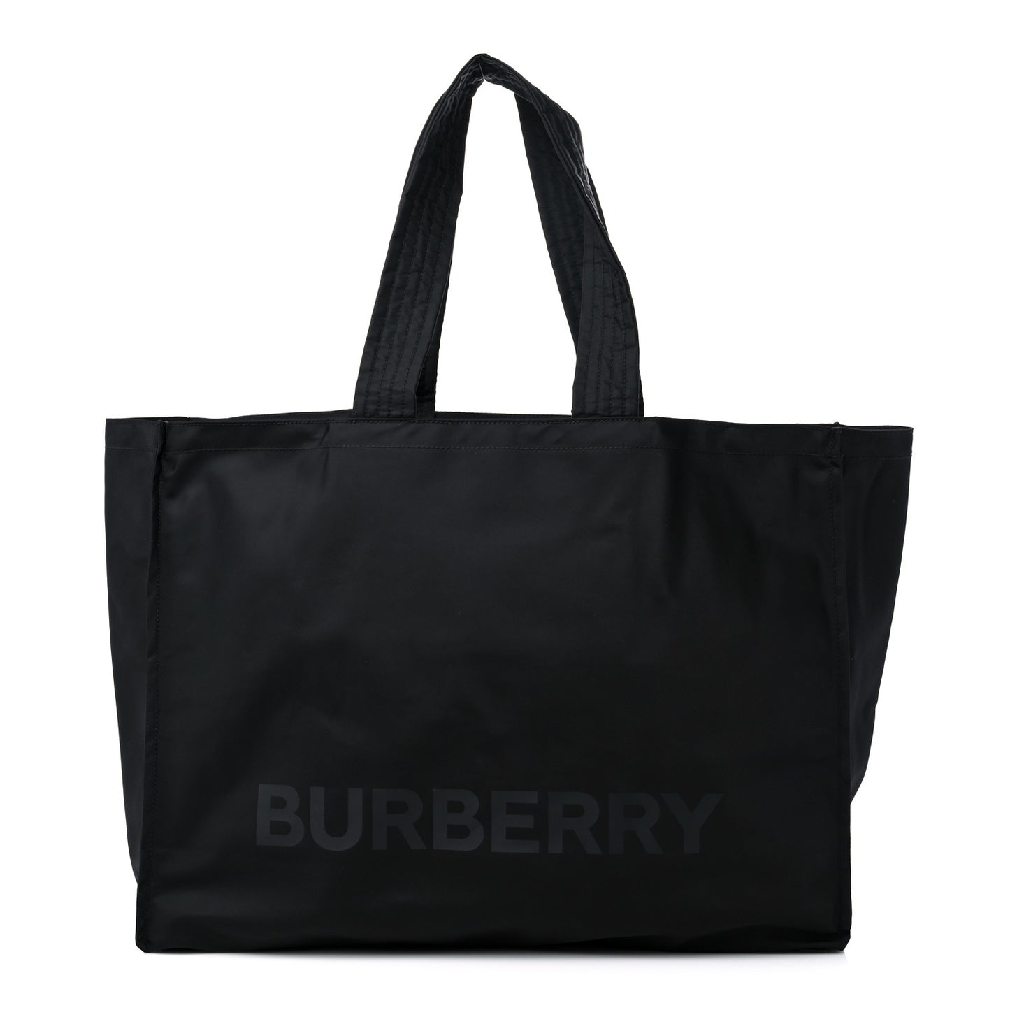 Nylon Logo Tote Black