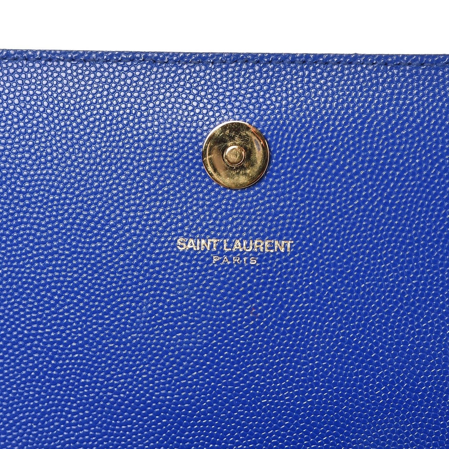 Grain De Poudre Classic Monogram Cassandre Clutch Royal Blue