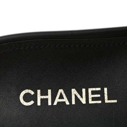 Chanel Lambskin Pearl Beaded Woven Slides 38 Black 8 of 10