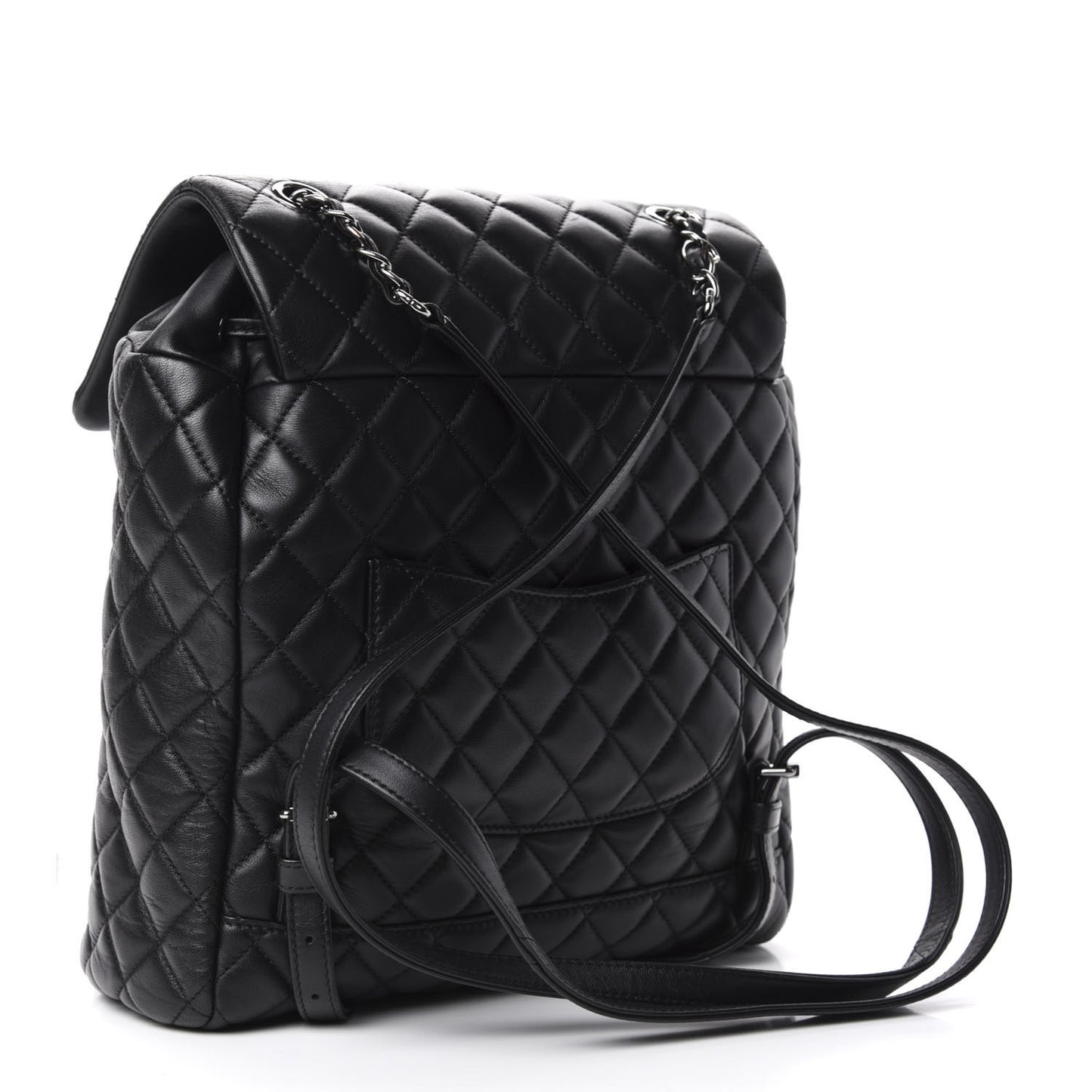 Lambskin Quilted Large Urban Spirit Backpack Black