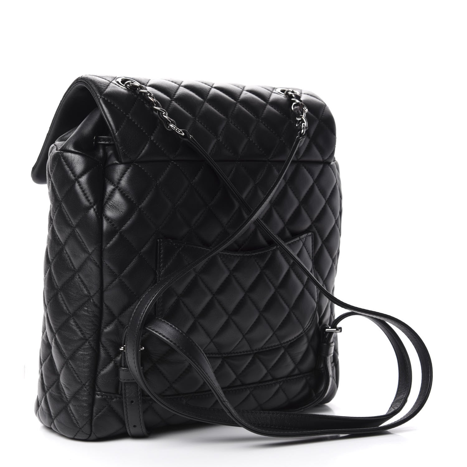 Chanel Lambskin Quilted Large Urban Spirit Backpack Black 2 of 9