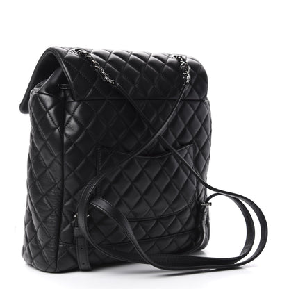 Chanel Lambskin Quilted Large Urban Spirit Backpack Black 2 of 9