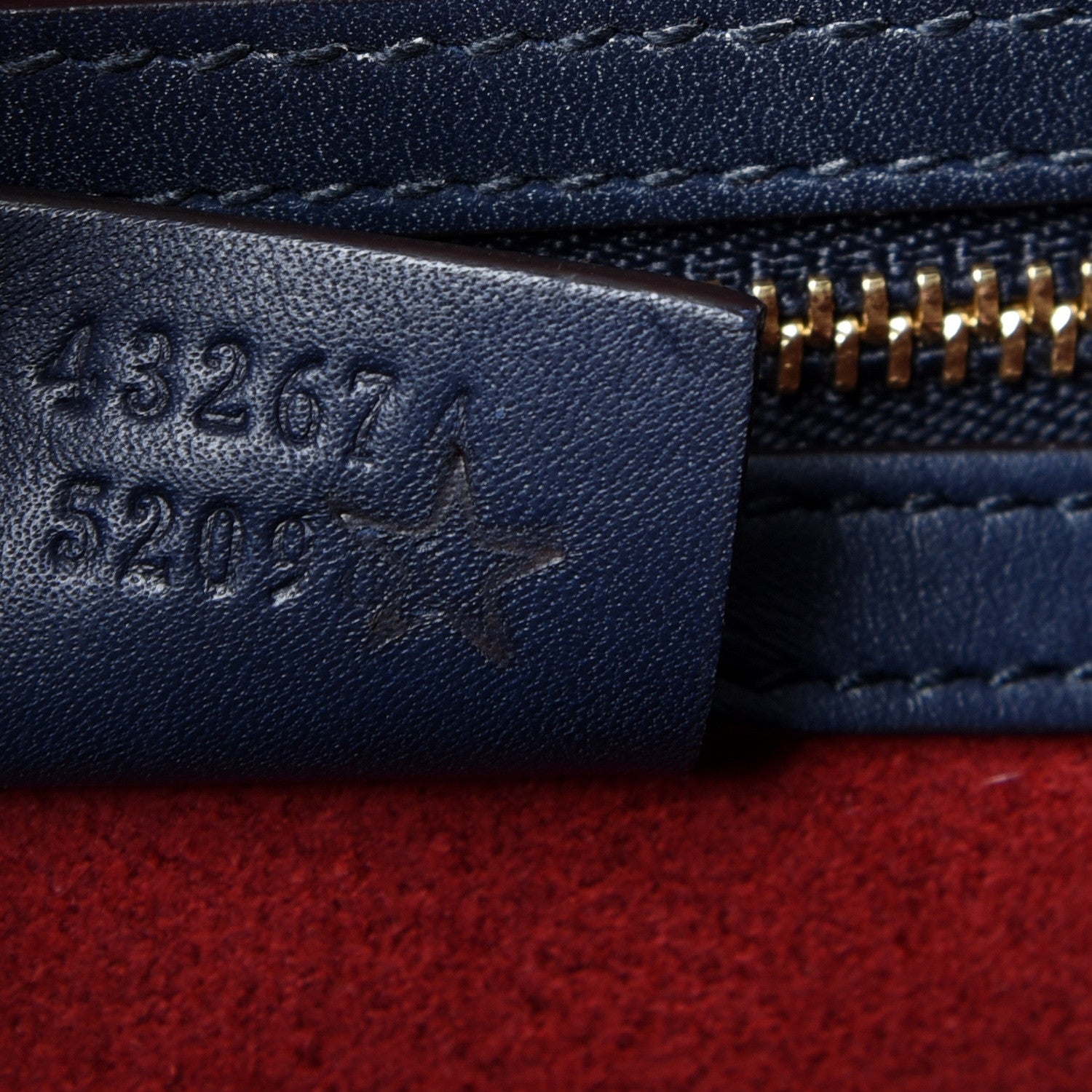 Gucci GG Supreme Monogram Calfskin Medium Padlock Top Handle Bag Beige Blue Mystic White Hibiscus Red 6 of 19