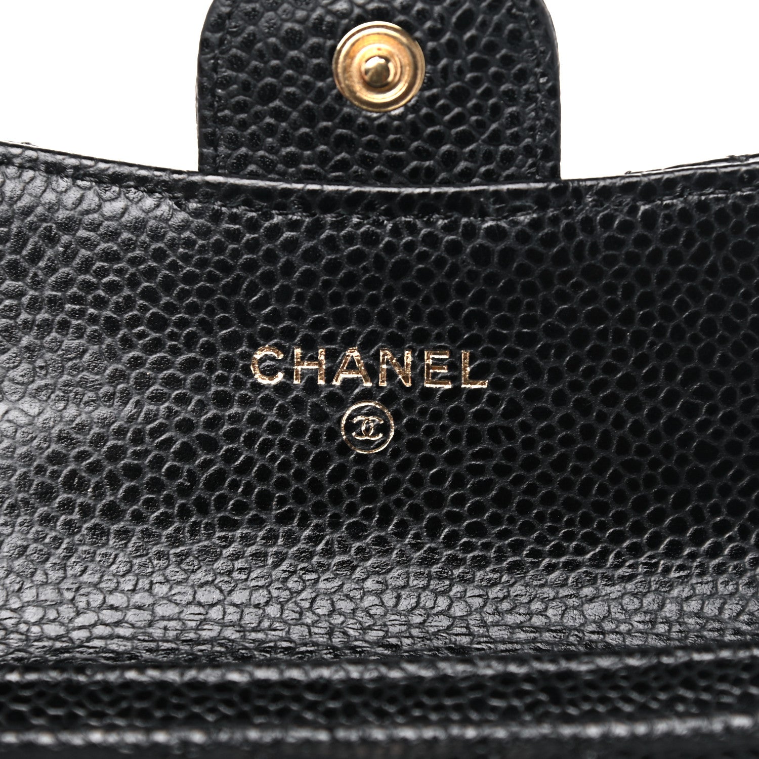 Chanel Caviar Quilted Flap Card Holder Black 6 of 9