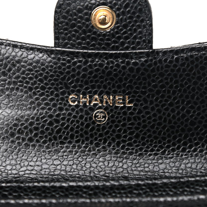 Chanel Caviar Quilted Flap Card Holder Black 6 of 9