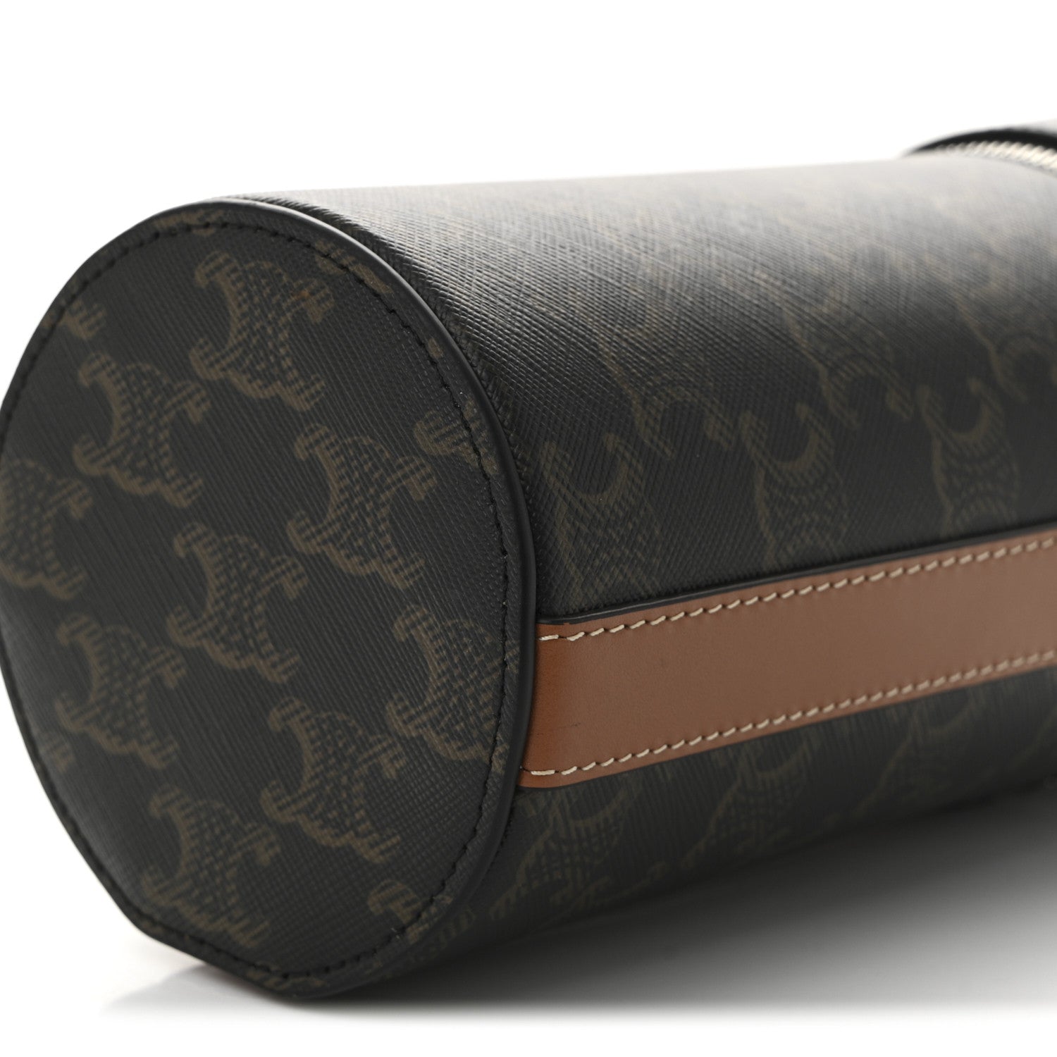 Celine Triomphe Canvas Vertical Cylinder Bag Tan 11 of 11