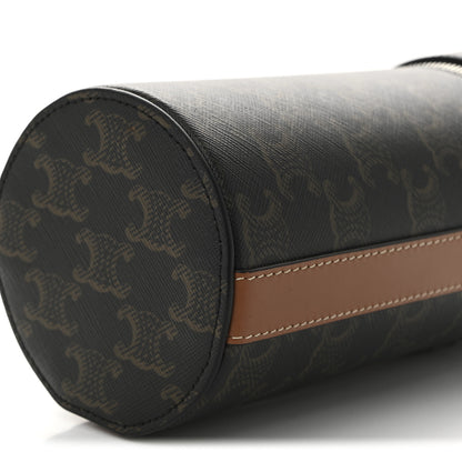 Celine Triomphe Canvas Vertical Cylinder Bag Tan 11 of 11