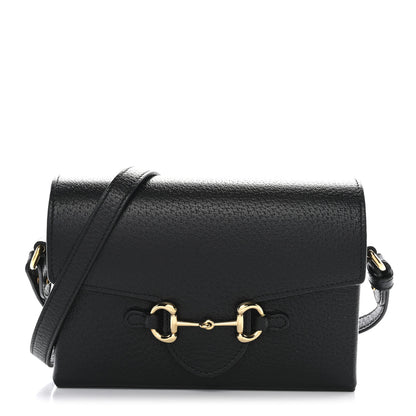 Gucci Calfskin Horsebit 1955 Shoulder Bag Black 1 of 11
