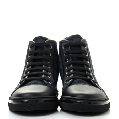 Gucci Monogram High Top Sneakers 36.5 Black 2 of 8