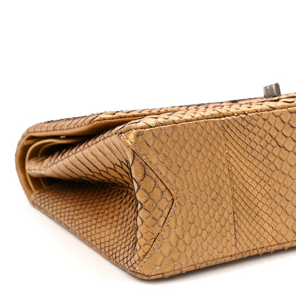 Chanel Metallic Snakeskin 2.55 Reissue 226 Flap Gold 8 of 12