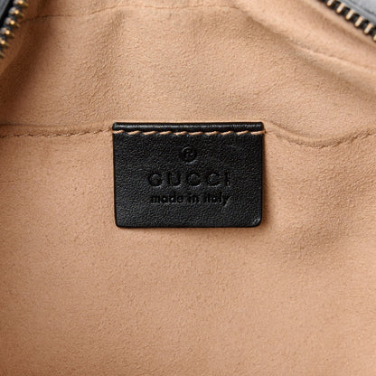 Gucci Calfskin Matelasse Small GG Marmont Chain Shoulder Bag Black 6 of 11