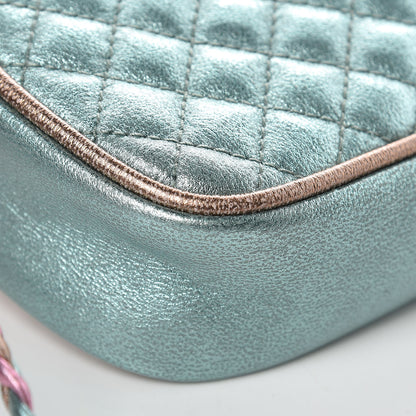 Gucci Laminated Nappa Trapuntata Mini Zumi Dome Shoulder Bag Rosa Lago Rame 8 of 8
