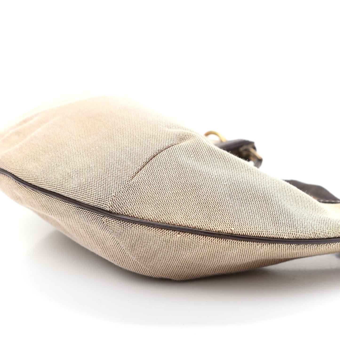 Canvas Web Hobo Natural Dark Brown