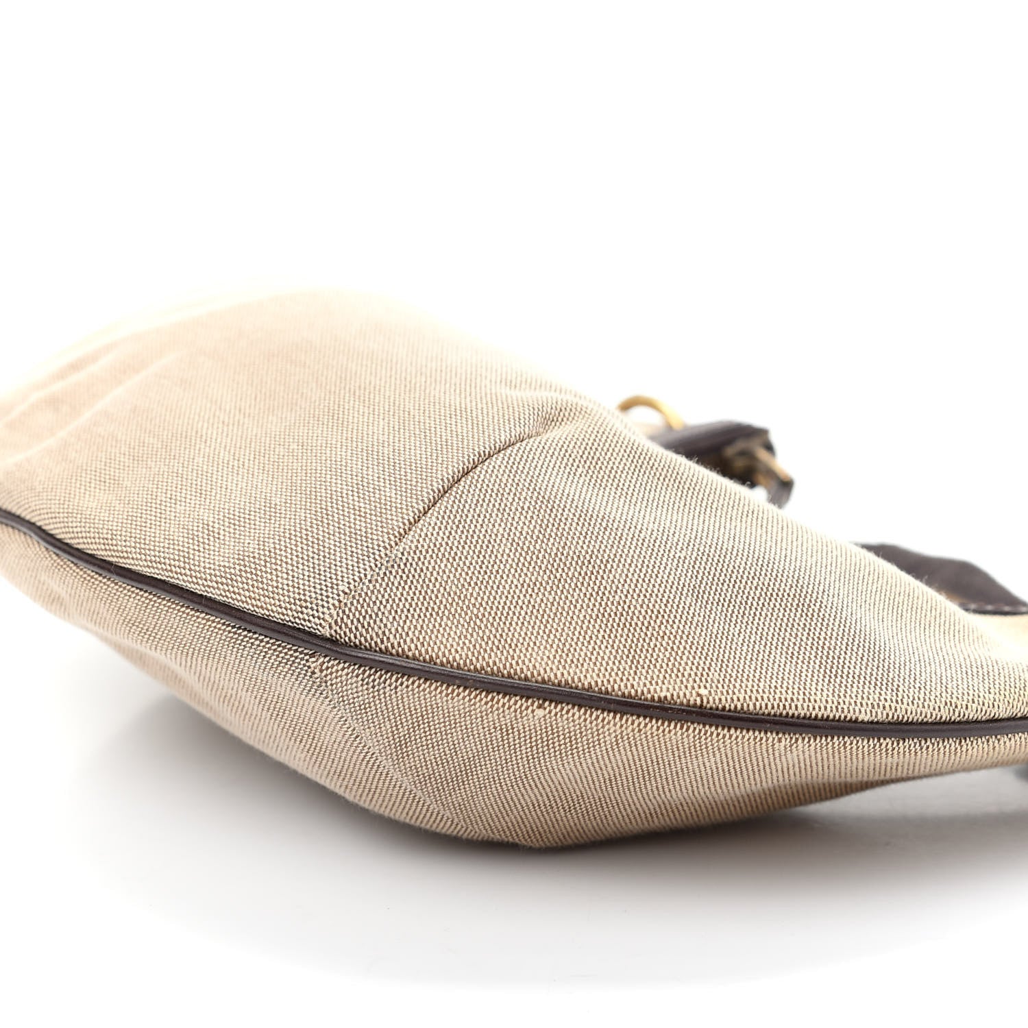 Gucci Canvas Web Hobo Natural Dark Brown 7 of 11