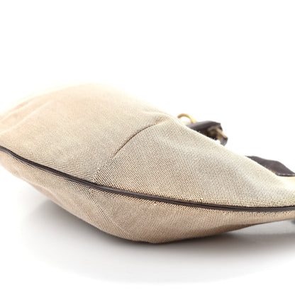 Gucci Canvas Web Hobo Natural Dark Brown 7 of 11