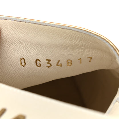Chanel Metallic Lambskin CC Slingback Espadrilles 39 Ivory Gold 8 of 8
