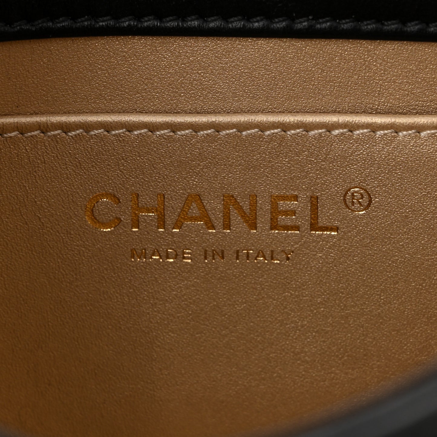 Lambskin Quilted Mini CC Crystal Logo Chain Flap Black