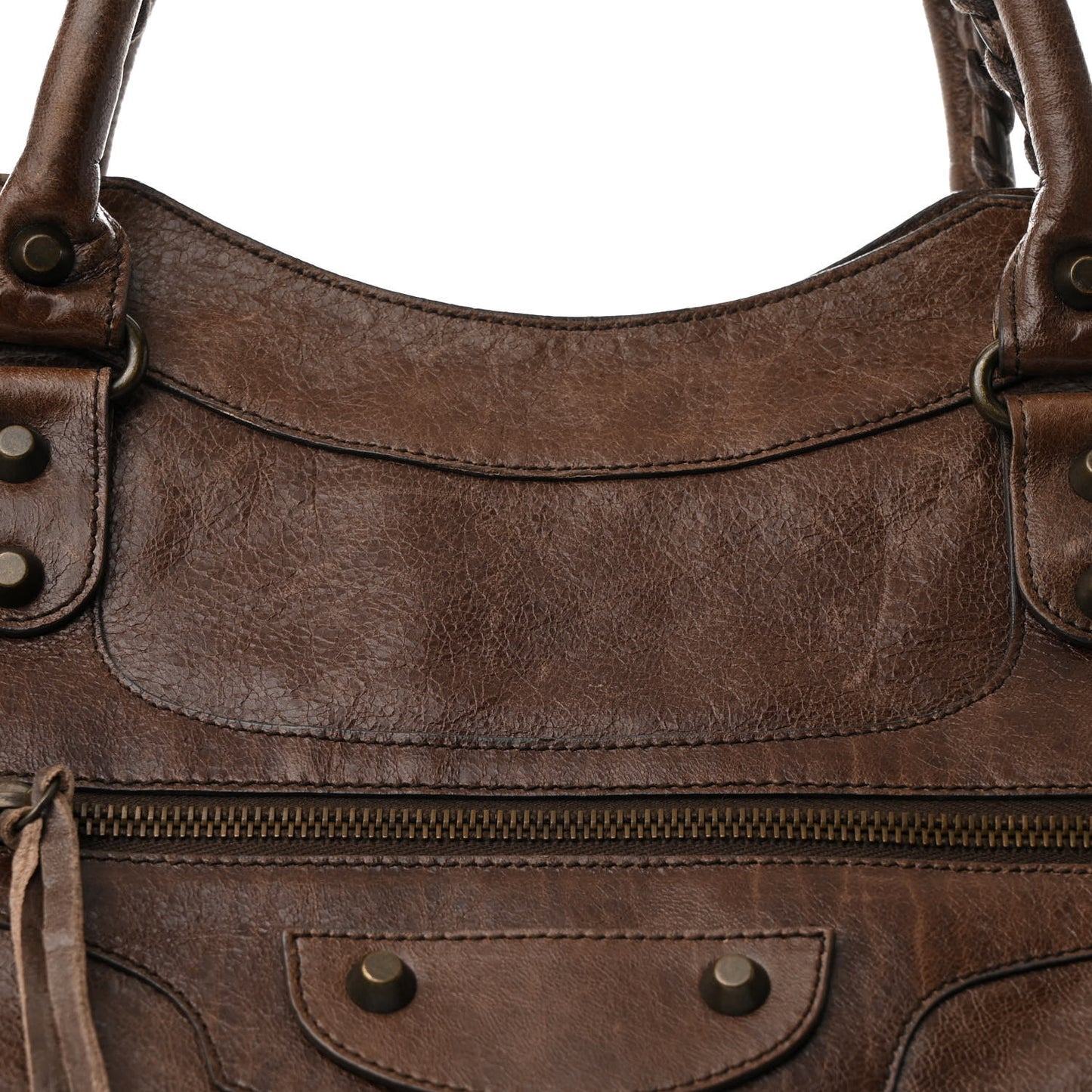 Chevre Classic Hardware Mid Afternoon Tote Truffle