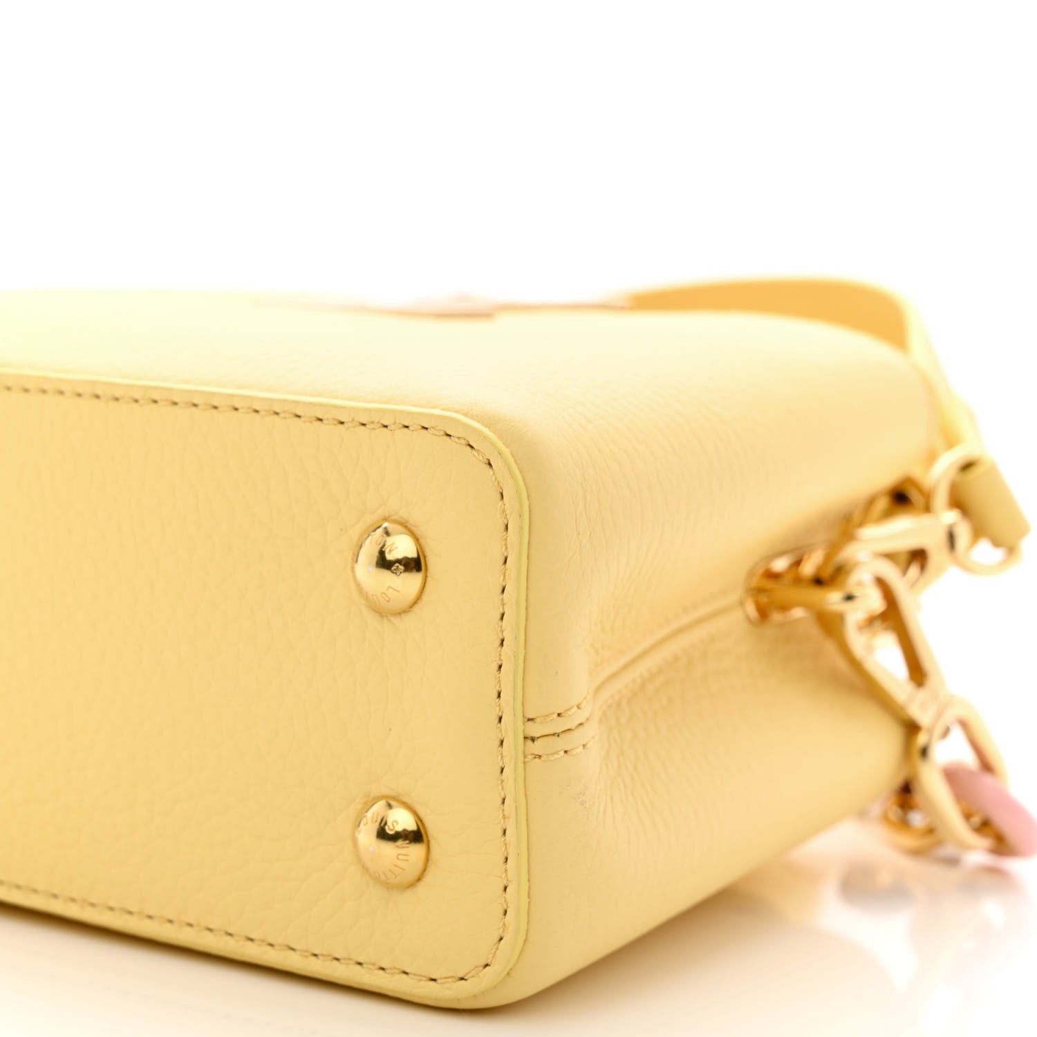 Louis Vuitton Taurillon Mini Capucines Jaune Plume 9 of 9