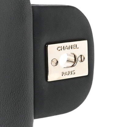 Chanel Lambskin Quilted Mini Rectangular Flap Dark Grey 6 of 13
