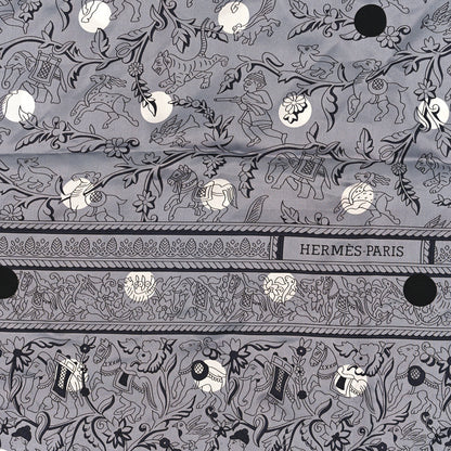 Hermes Silk Chasse Aux Pois Shawl 140 2 of 3