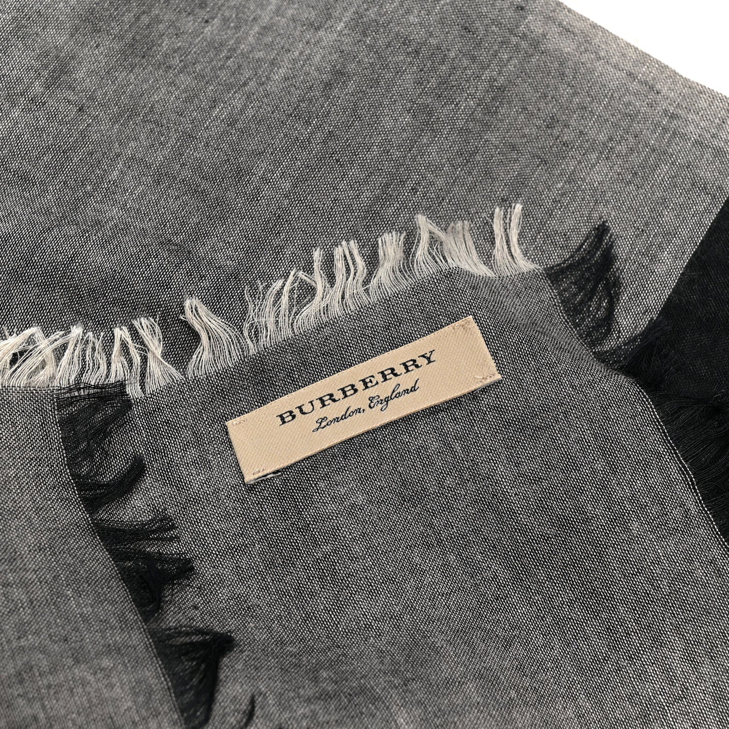 Burberry Modal Wool Relaxed Mega Check Square Scarf  Dark Trench 2 of 3