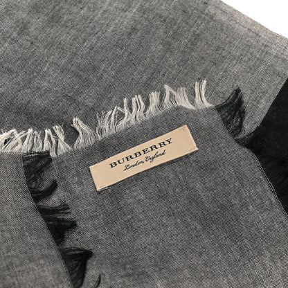 Burberry Modal Wool Relaxed Mega Check Square Scarf  Dark Trench 2 of 3